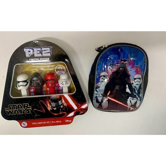 STAR WARS 2019 LIMITED EDITION PEZ TIN RISE OF SKYWALKER Kylo Ren~Backpack NWT - Picture 5 of 7